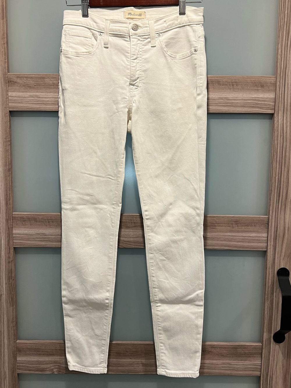 Madewell | 9” High-Rise Skinny Jeans in Ivory-White